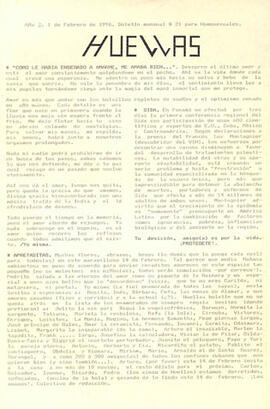 Año 2. 1 de febrero de 1996. Boletín mensual # 21 para Homosexuales